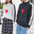Couple Matching Heart Pattern Sweater