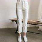 Mid-rise Straight-cut Pants
