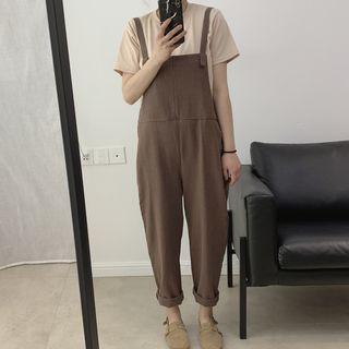 Cotton Linen High-waist Jumper Pants