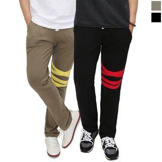 Plus Size Contrast-panel Sweatpants