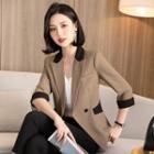 Two-tone Panel Blazer / Dress Pants