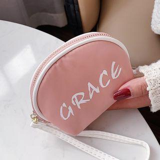 Plain Lettering Wristlet