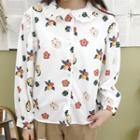 All Over Pattern Shirt White - One Size