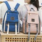 Contrast Strap Oxford Backpack