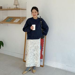 H-line Maxi Lace Skirt