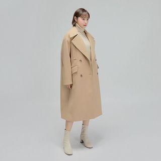 [lovb] Double-breasted Woolen Coat