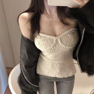 Bandeau Suspender Top / Cardigan