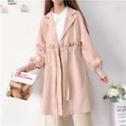 Plain Trench Coat Almond - One Size