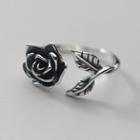 Rose Sterling Silver Open Ring 925 Silver - Silver - One Size