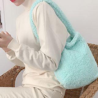 Fleece Tote Bag Blue - One Size