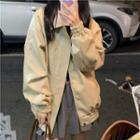 Plain Pu Zip Jacket