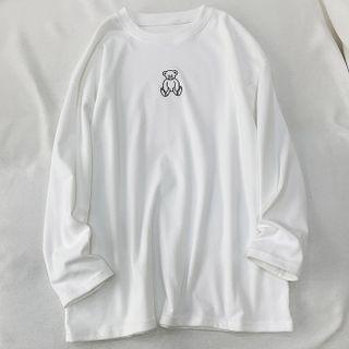 Bear Sweatshirt Bear - White - One Size