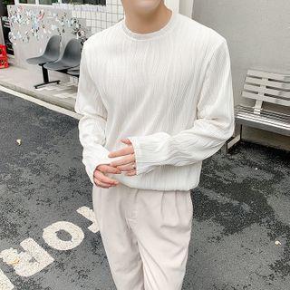 Long-sleeve Wave Pattern Top