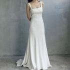 Wide Strap Open-back A-line Wedding Dress