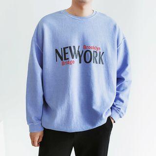 Plus Size New York Printed Sweatshirt