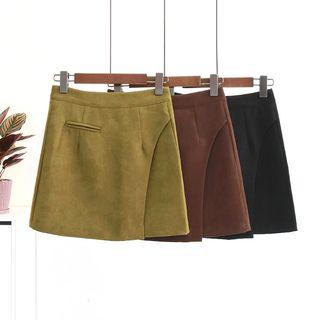 Wrap-front Plain Skort