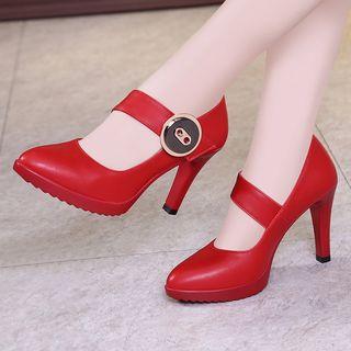 High Heel Mary Jane Shoes