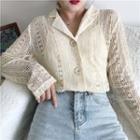 Lace Button Jacket Almond - One Size