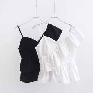 Ruffle Asymmetrical Camisole Top