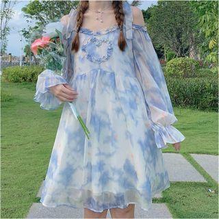Tie Dye Dress Blue - One Size