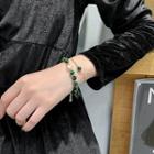 Faux Crystal Bracelet Green - One Size