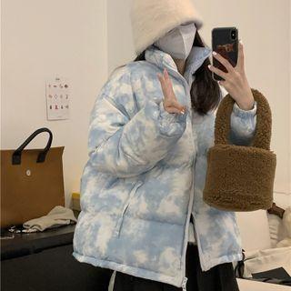 Padded Tie Dye Coat