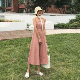 Sweetheart-neckline Sleeveless A-line Dress