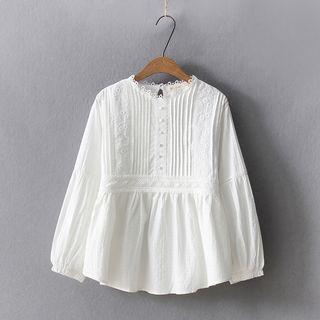 Lace Blouse White - One Size
