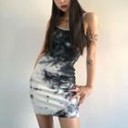 Tie-dyed Camisole Strap Dress