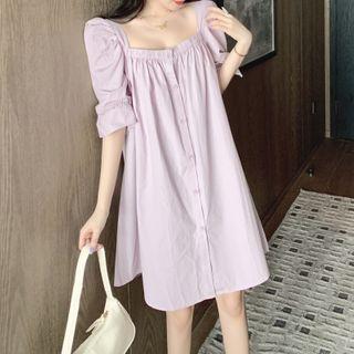 Square Collar Dress