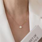 Shell Necklace White & Gold - One Size