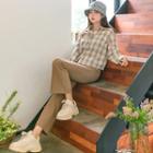 Plus Size Band-waist Boot-cut Pants