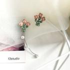 Non-matching Faux Pearl Flower Earring