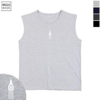 Plus Size London Printed Sleeveless Top