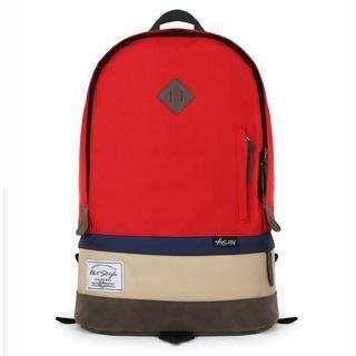 Color-block Nylon Backpack