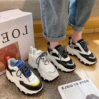 Color-block Platform Sneakers