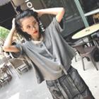 Set: Short-sleeve T-shirt + Lace Up Skort
