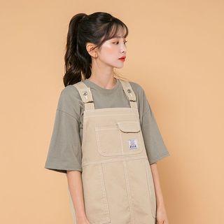 Flap-front Jumper Dress