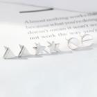 Geometric 925 Sterling Silver Stud Earring