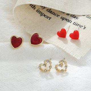 Heart Stud Earring (various Designs)