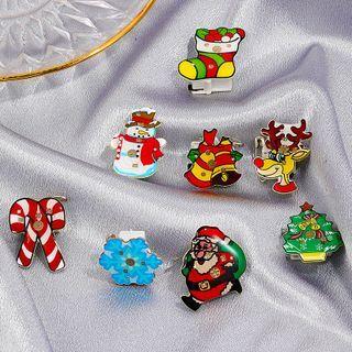 Christmas Cartoon Acrylic Brooch (various Designs)
