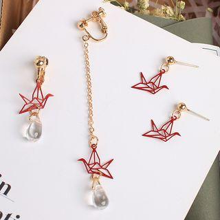 Origami Crane-accent Earring (various Designs)