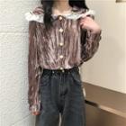 Lace Velvet Two Tone Blazer