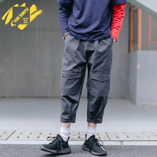 Multi-pocket Cropped Pants