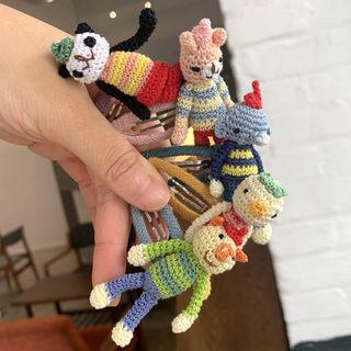 Yarn Animal Hair Clip