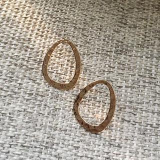 Metallic Round Earrings