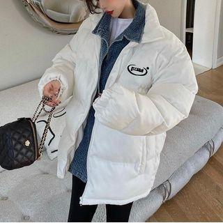 Mock Two-piece Loose Down Coat