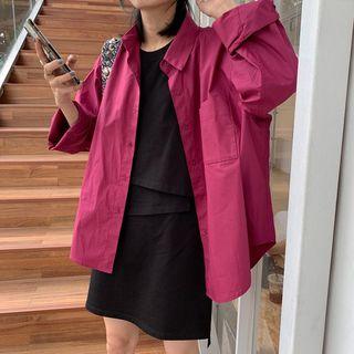 Long-sleeve Shirt / Mini Tank Dress