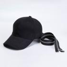 Zipper Detail Baseball Cap