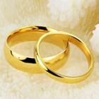 Couple Matching Gold Plated Ring